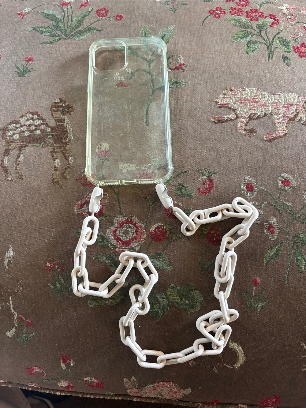 Clear Phone Case with Chain Strap - Hands-Free Phone Crossbody for IPhone 15s